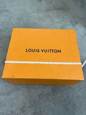 Louis Vuitton Orange and Black Logo Gift Box